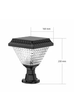 Ct-7315 30w Solar Set Üstü Bahçe Armatürü 6500k Beyaz