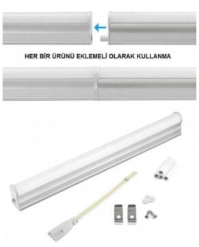 CT-2466B 30CM/5W T5 LEDLİ BANT ARMATÜR ( BEYAZ ) 20 ADET