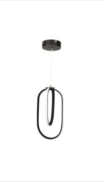 GRANDE LED AVİZE SİYAH (BEYAZ IŞIK)