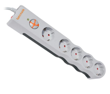 TSK6134 BEŞLİ ENERJİ KORUMA PRİZİ BEYAZ