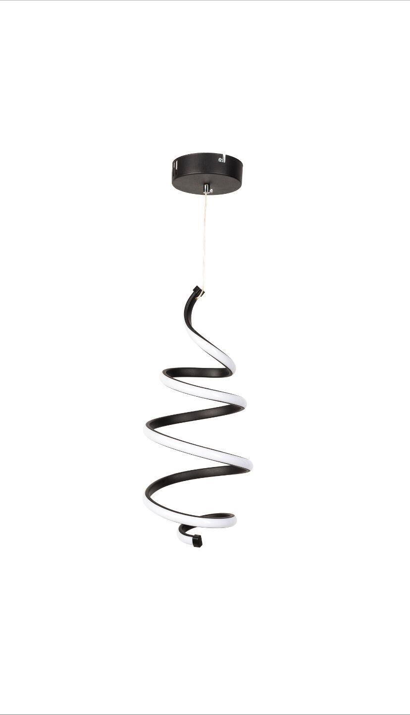 SPİRALE LED AVİZE SİYAH (4000K)