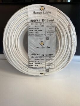 H05VV-F (TTR) 3X1,5 BEYAZ