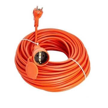 UK1015 10m, 1.5mm x 3, Sey. Uzatma Kablosu (Turuncu)