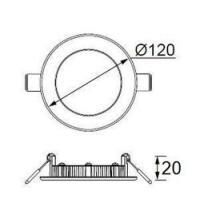 LD471 Slim Yuvarlak LED Panel 6W (3000K)(5 ADET)