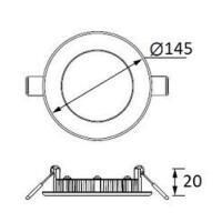 LD469 Slim Yuvarlak LED Panel 9W (4000K)(5 ADET)
