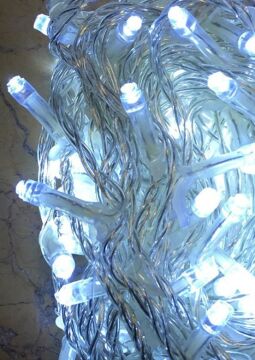 10MT EKLENEBİLİR (100 LEDLİ+FLAŞLI) YILBAŞI VE VİTRİN BEYAZ