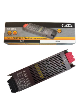 CT-2560 12,5 AMPER ŞERİT LED TRAFOSU (150W) (SLİM-FANSIZ)