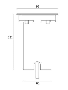 Jupiter JG680 Dış Mekan Yere Gömme Bahçe Armatürü (GU10 DUYLU)