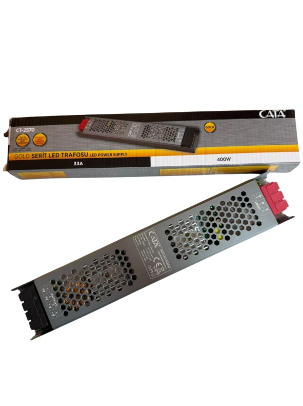 CT-2570 33 AMPER ŞERİT LED TRAFOSU ( 400W ) (SÜPER SLİM FANSIZ)