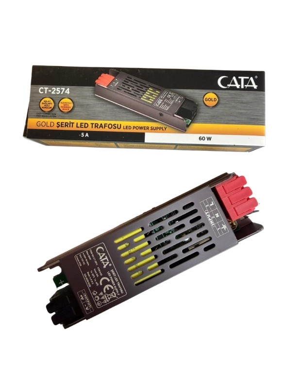CT-2574 5 AMPER ŞERİT LED TRAFOSU ( 60W ) (SLİM MODEL)