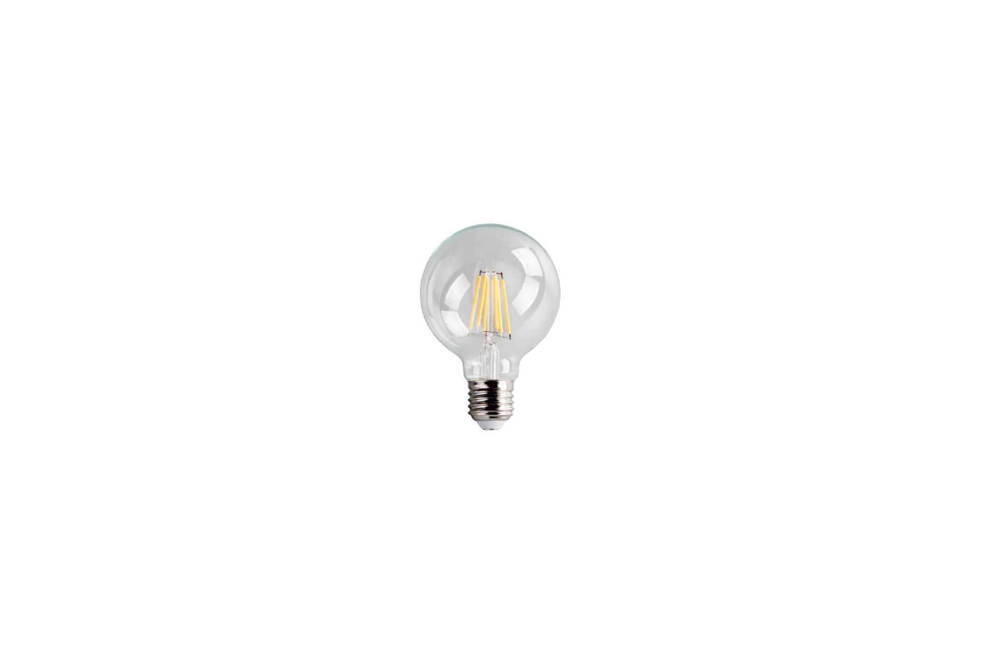 6W EDİSON  LED AMPUL G95 GLOP AMPÜL (GÜNIŞIĞI)