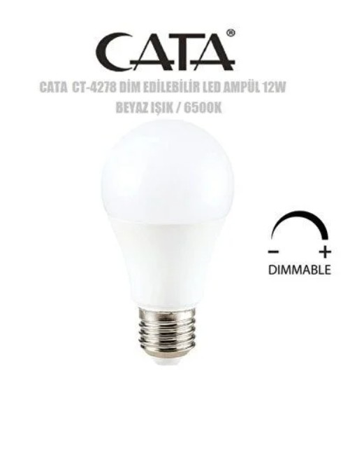 12W DİMLENEBİLİR LED AMPUL (E27) (BEYAZ)
