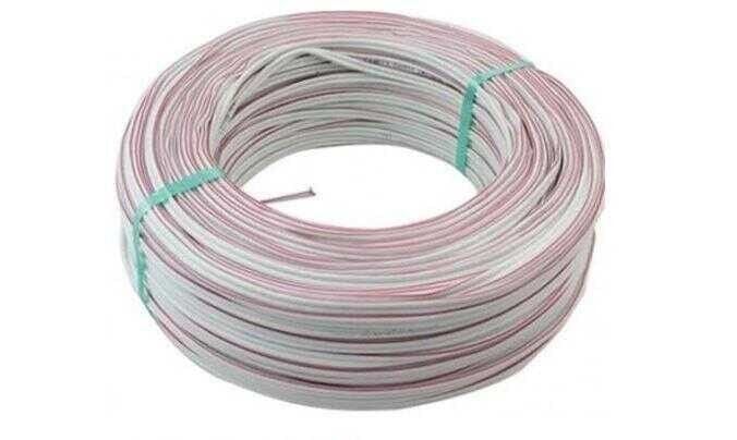 MEKAS 2x0,75 mm Kordon Kablo Beyaz/Kırmızı CU/CU