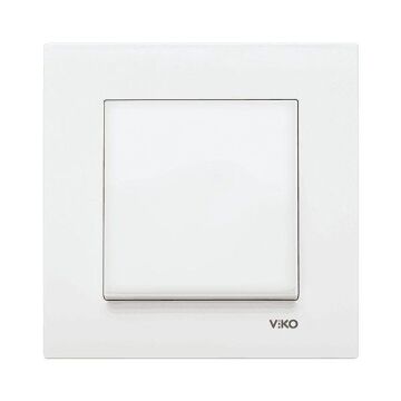 12 Adet Viko Karre Beyaz Anahtar Çerçeve Dahil 90967001-12