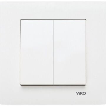 12 Adet Viko Karre Beyaz Komütatör (Çerçeve Dahil) 90967002-12