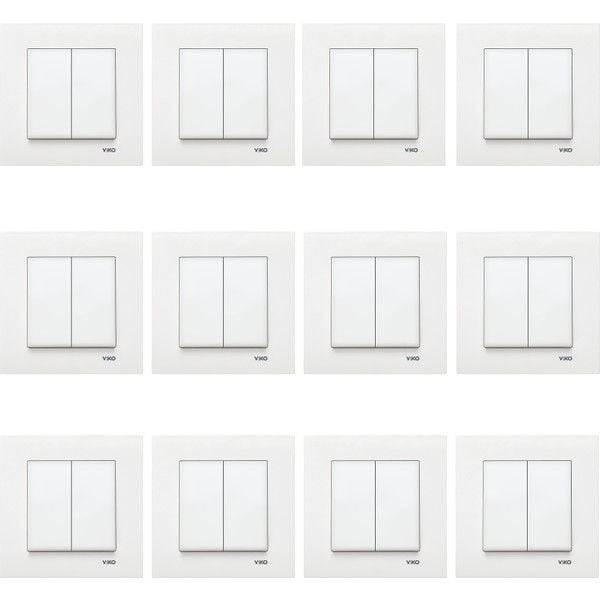 Viko Karre 12'li Beyaz Komütatör (Çerçeve Dahil) 90967002-12