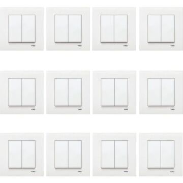 Viko Karre 12'li Beyaz Komütatör (Çerçeve Dahil) 90967002-12