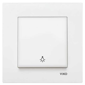 12 Adet Viko Karre Beyaz Light Mekanizma (Çerçeve Dahil) 90967003-12