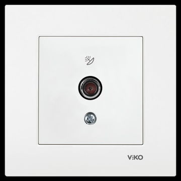 Viko Karre 12'li Beyaz Uydu Prizi F Konnektör - Sonlu Mekanizma (Çerçeve Dahil) 90967009-12