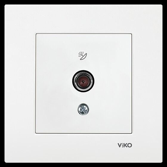 1 Adet Viko Karre Beyaz Uydu Prizi F Konnektör - Sonlu Mekanizma (Çerçeve Dahil) 90967009