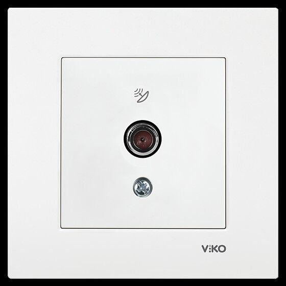 1 Adet Viko Karre Beyaz Uydu Prizi F Konnektör - Sonlu Mekanizma (Çerçeve Dahil) 90967009