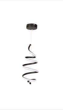 SPİRALE LED AVİZE SİYAH (6500K)