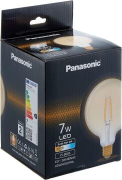 Panasonic E27 Fil G125 Lamba 7W 630Lm 2000K Gold
