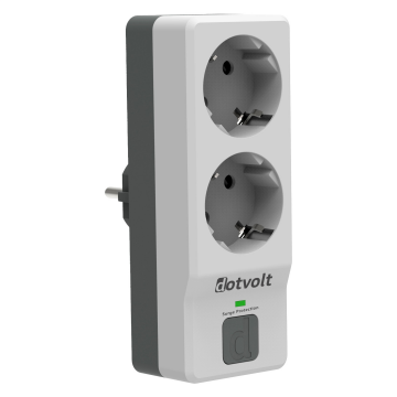 Dotvolt İkili Akım Korumalı Priz Beyaz Surge Hunter 1050 Joule