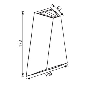 Jupiter Led'li Bahçe Aplik LW427  (3000k)