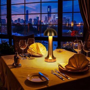 FL-8055 GOLD ŞARJLI LED MASA LAMBASI 6500K-4000K-3200K