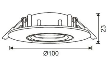 JH651 Hareketli Spot KROM