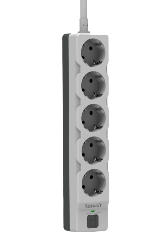 Dotvolt Surge Hunter 5 - 5'li Akım Koruma Prizi 1,5 mt Kablolu 1050 Joule