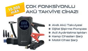 Mutlusan ÇOK FONKSİYONLU AKÜ TAKVİYE CİHAZI