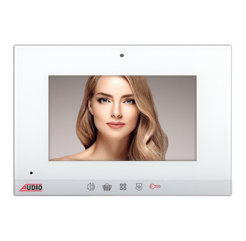 001192 BEYAZ 7″ Görüntülü Diafon Bus Plus (Dokunmatik Butonlu)