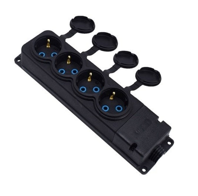 KAUÇUK DÖRTLÜ GRUP PRİZ - 4KMP