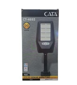 Cata CT-4693 40W Güneş Enerjili Solar Sokak Aydınlatma Armatürü Konsollu – Beyaz Işık