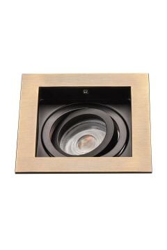 JH639 AB Hareketli Kare Spot (ANTİK BRONZ&SİYAH)
