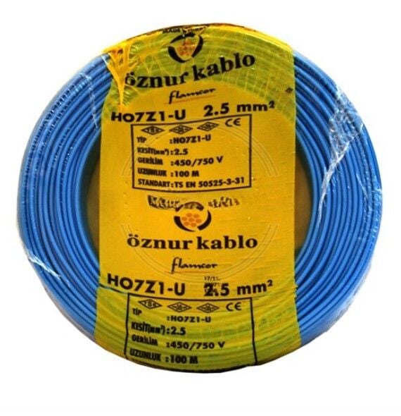 H07Z1-U (NYA) 1X2,5 MAVI