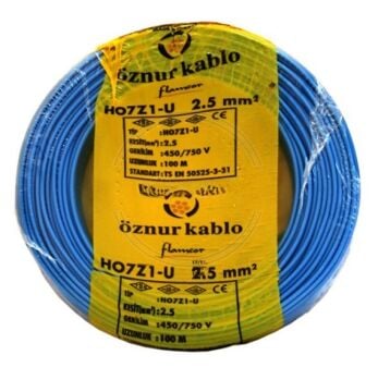 H07Z1-U (NYA) 1X2,5 MAVI