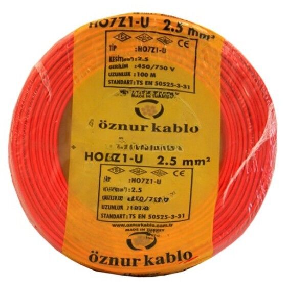 H07Z1-U (NYA) 1X2,5 KIRMIZI