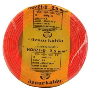 H07Z1-U (NYA) 1X2,5 KIRMIZI