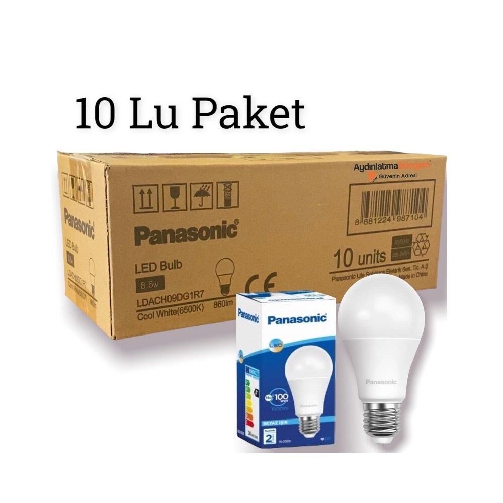 PANASONİC E27 LED LAMBA 8,5W 860lm 6500K (10 ADET)