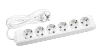 MULTİ-LET ALTILI PRİZ TOPRAKLI KABLOLU Ç.K. 2 MT