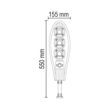 90W SOLAR SOKAK ARMATÜRÜ 6500K