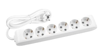 MULTİ-LET ALTILI PRİZ TOPRAKLI KABLOLU Ç.K. 1 MT