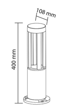 7W 40cm İĞDE BOLARD ARMATÜR