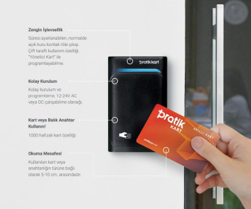 PRATİK PT-502 KARTLI GEÇİŞ CİHAZI