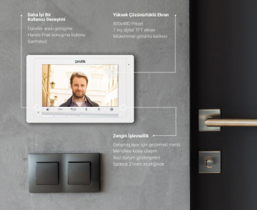 2K-701 PRATİKPLUS 7'' DAİRE İÇİ MONİTÖR