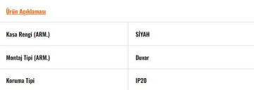 EV601 S Siyah GU10 Duvar Aplik