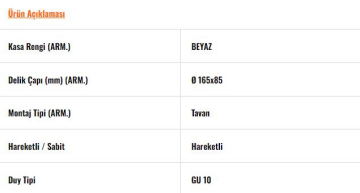 JH840 B Hareketli İkili Spot